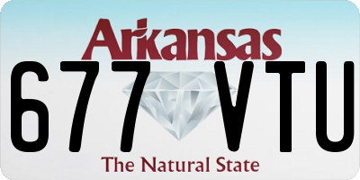 AR license plate 677VTU