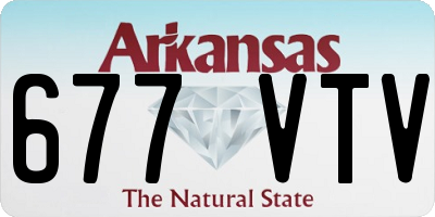 AR license plate 677VTV