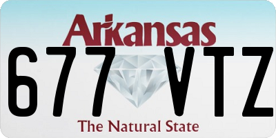 AR license plate 677VTZ