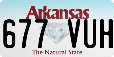 AR license plate 677VUH