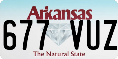 AR license plate 677VUZ