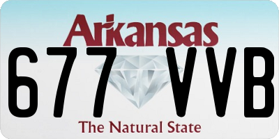AR license plate 677VVB