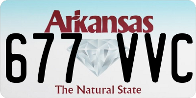 AR license plate 677VVC