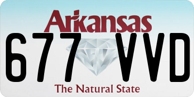 AR license plate 677VVD