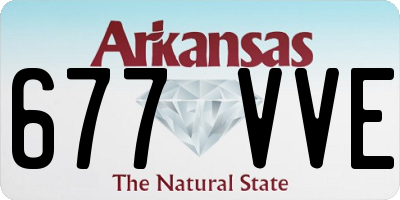 AR license plate 677VVE