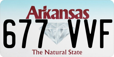 AR license plate 677VVF