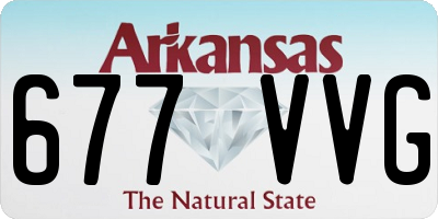 AR license plate 677VVG