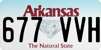 AR license plate 677VVH