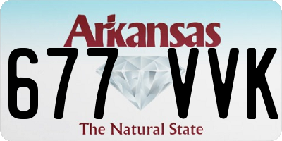AR license plate 677VVK
