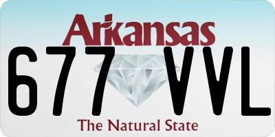 AR license plate 677VVL