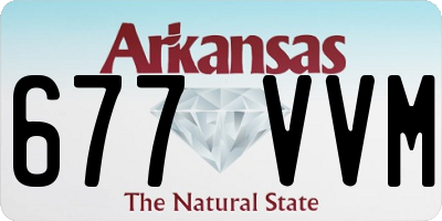 AR license plate 677VVM