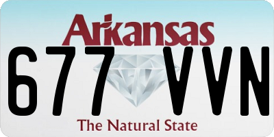 AR license plate 677VVN