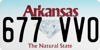 AR license plate 677VVO