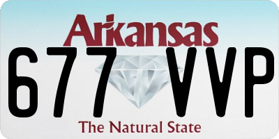 AR license plate 677VVP