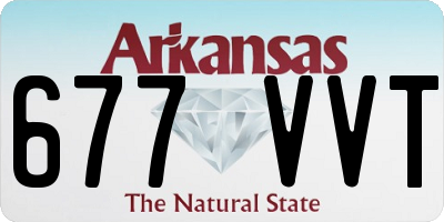 AR license plate 677VVT