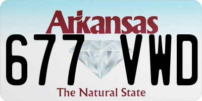 AR license plate 677VWD