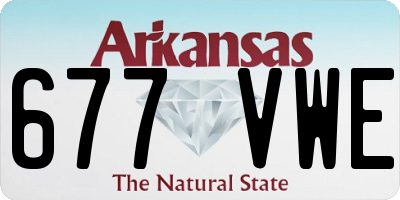 AR license plate 677VWE