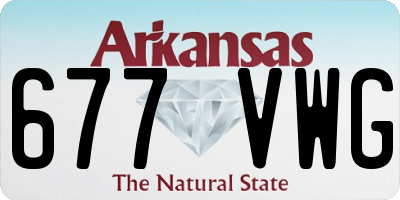 AR license plate 677VWG