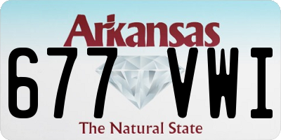 AR license plate 677VWI