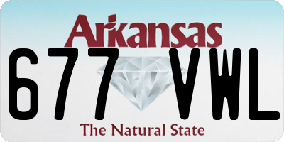 AR license plate 677VWL