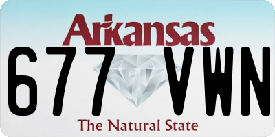 AR license plate 677VWN