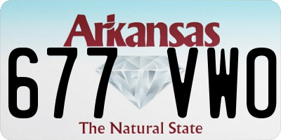AR license plate 677VWO