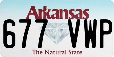 AR license plate 677VWP