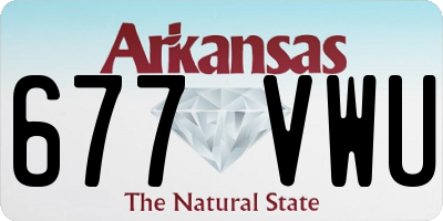 AR license plate 677VWU