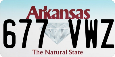 AR license plate 677VWZ