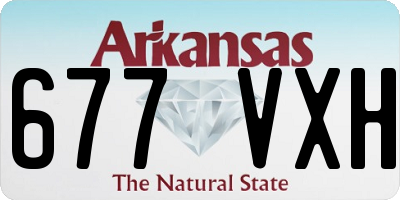 AR license plate 677VXH