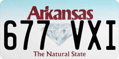 AR license plate 677VXI