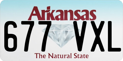 AR license plate 677VXL