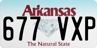 AR license plate 677VXP