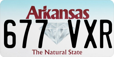AR license plate 677VXR