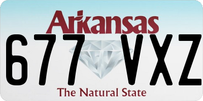 AR license plate 677VXZ