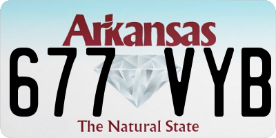AR license plate 677VYB