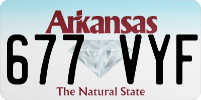 AR license plate 677VYF