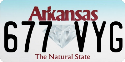AR license plate 677VYG