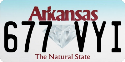 AR license plate 677VYI