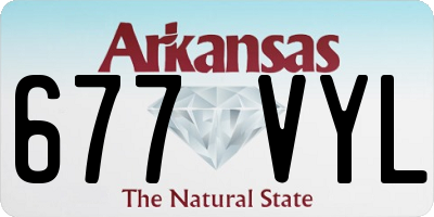 AR license plate 677VYL
