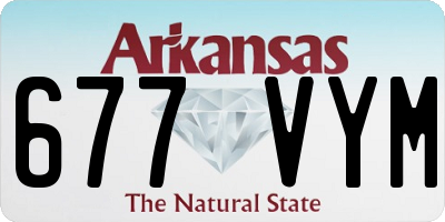 AR license plate 677VYM