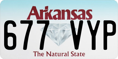 AR license plate 677VYP