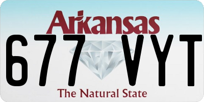 AR license plate 677VYT