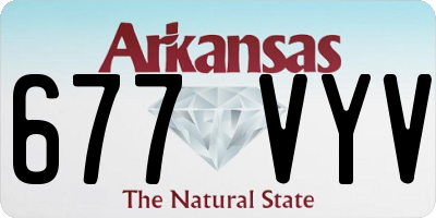 AR license plate 677VYV