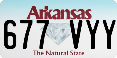 AR license plate 677VYY