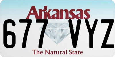 AR license plate 677VYZ