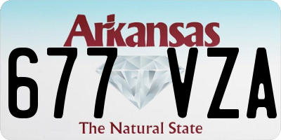 AR license plate 677VZA