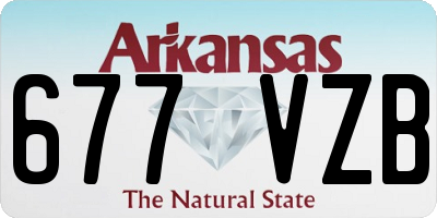 AR license plate 677VZB