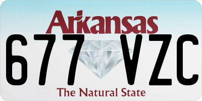 AR license plate 677VZC