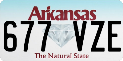 AR license plate 677VZE